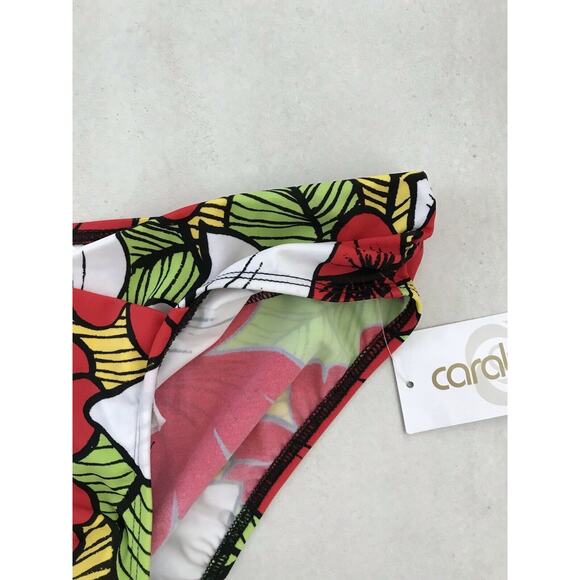 Carabella Collection Vintage Swim Jamaican Splash Floral Bikini Bottom Swimwear - Picture 3 of 6